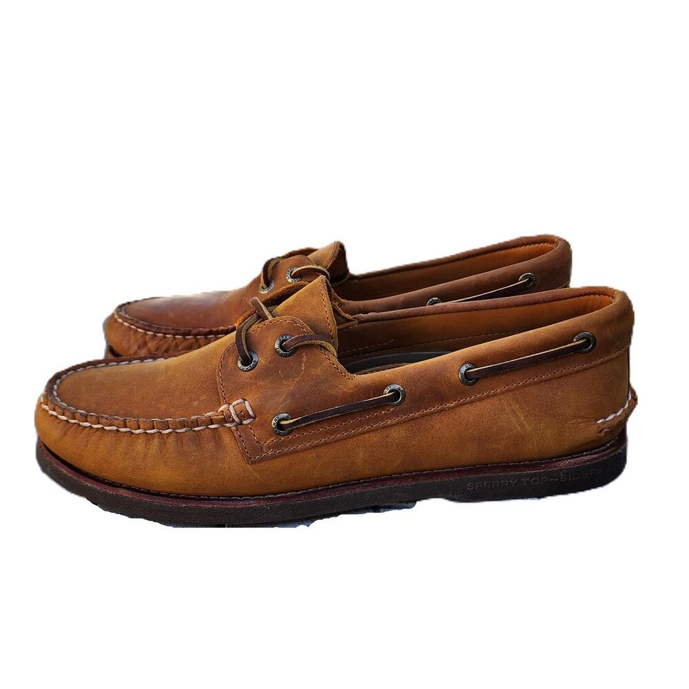 Sperry Top Sider Gold Cup Leather Moccasin Boat Shoes - Picture 13 of 14